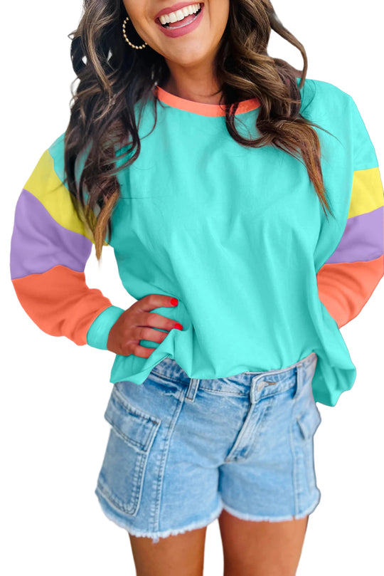  Multicolor Stitch Sweater