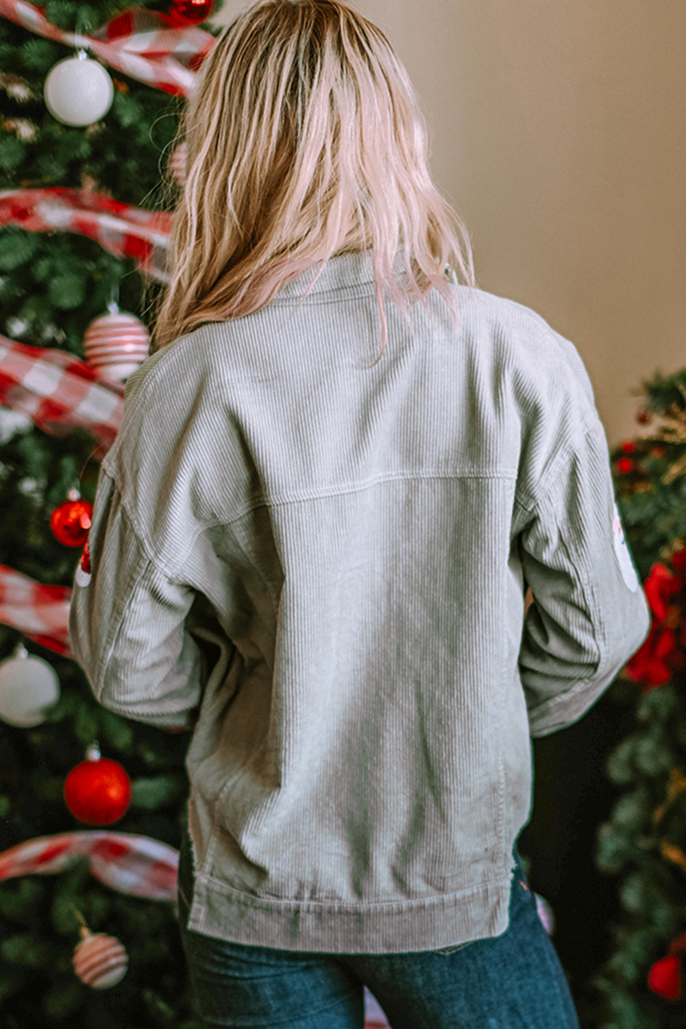  Sequin Sassy Santa Claus Corduroy Jacket