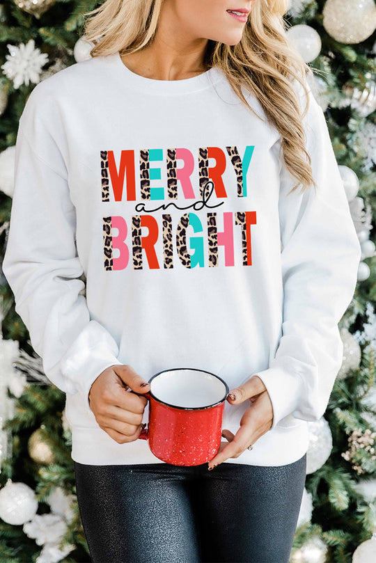  MERRY and BRIGHT Leopard Sweater