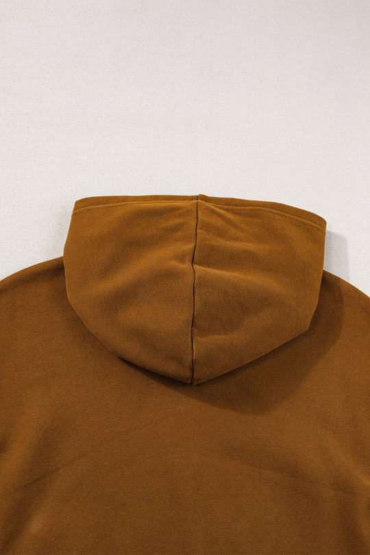 Kangaroo Cinnamon Pocketed Hoodie