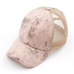 Vintage Marble CC Criss Cross Leather Cap - Klazzi Fashion Boutique