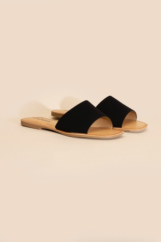 Lena Flat Slide Sandals