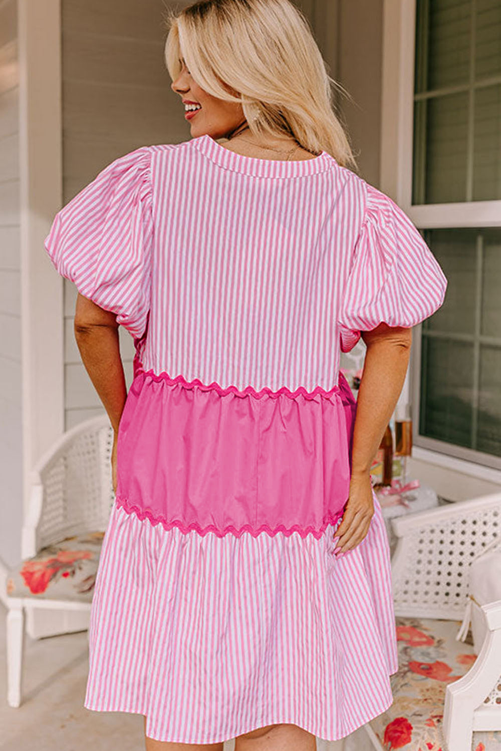 Plus Size Shades of Pink Dress