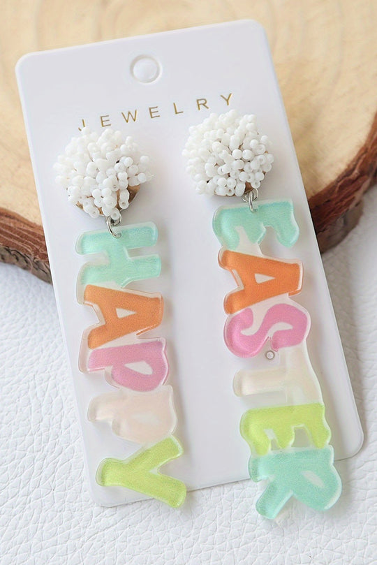  Colorful "HAPPY EASTER" Earrings