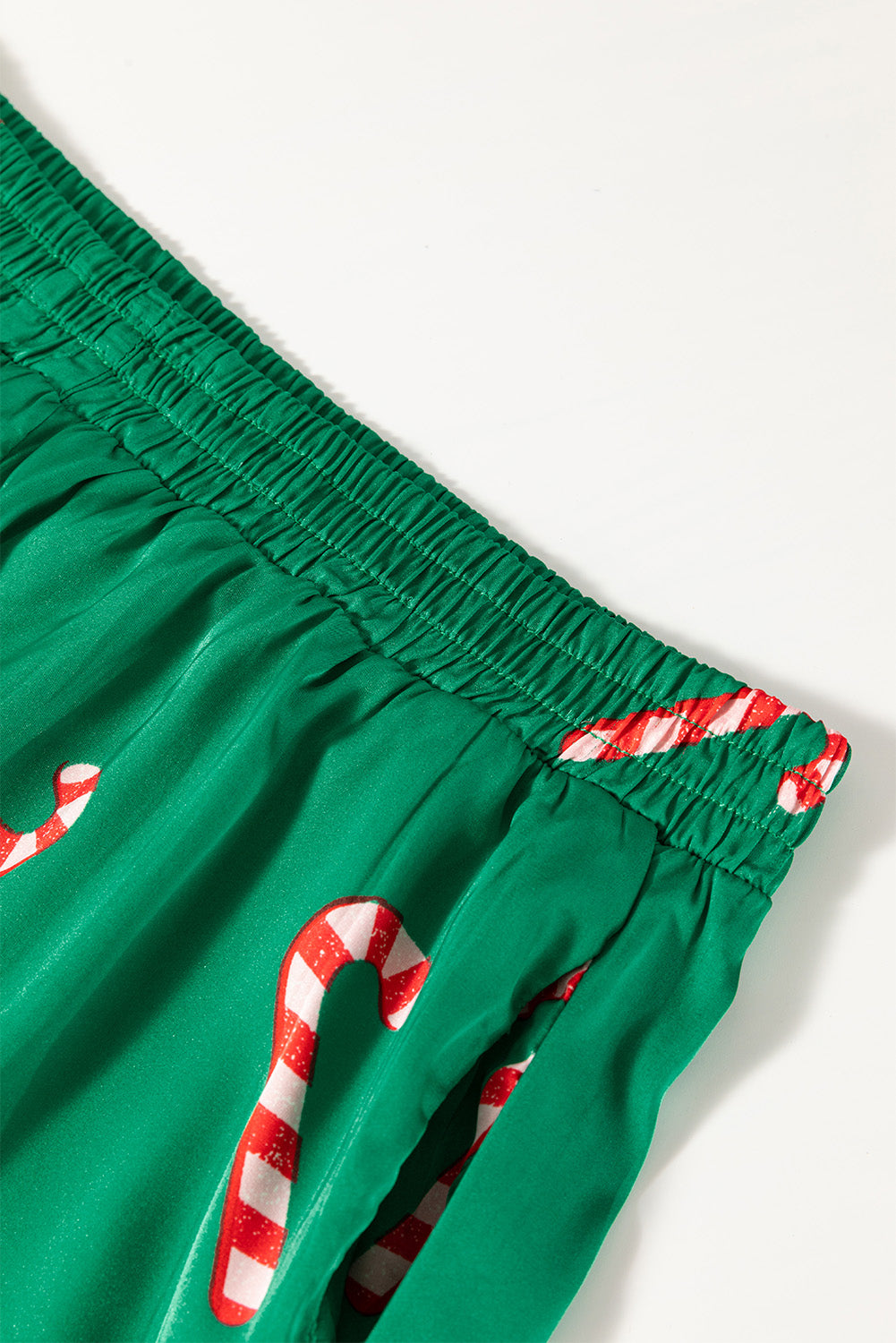 Christmas Candy Cane Shorts Set Pajamas