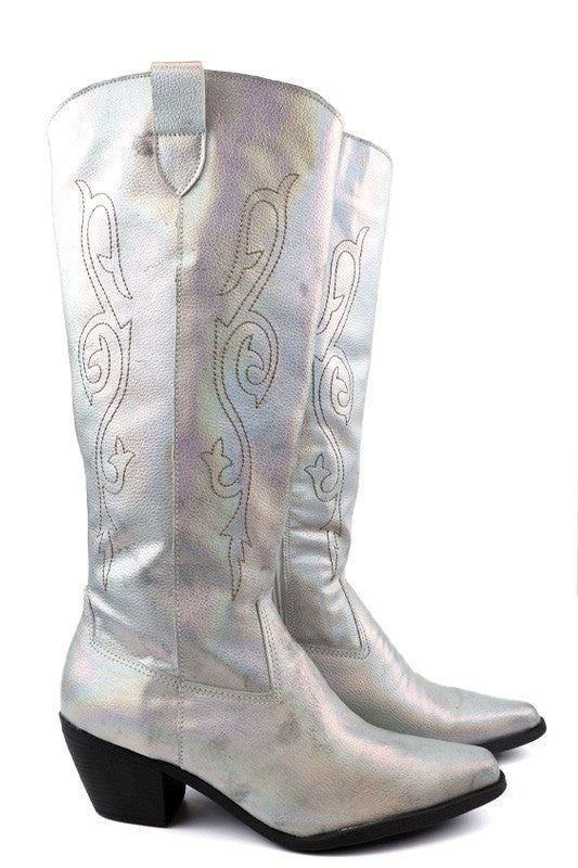 Samantha Western Style Tall Boots