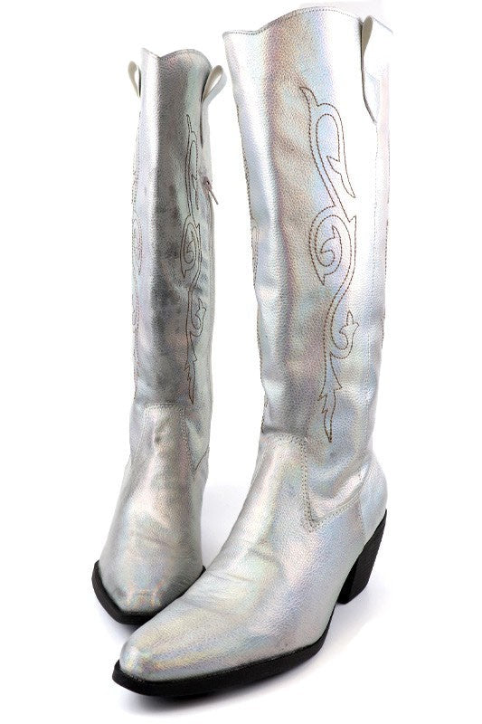 Samantha Western Style Tall Boots