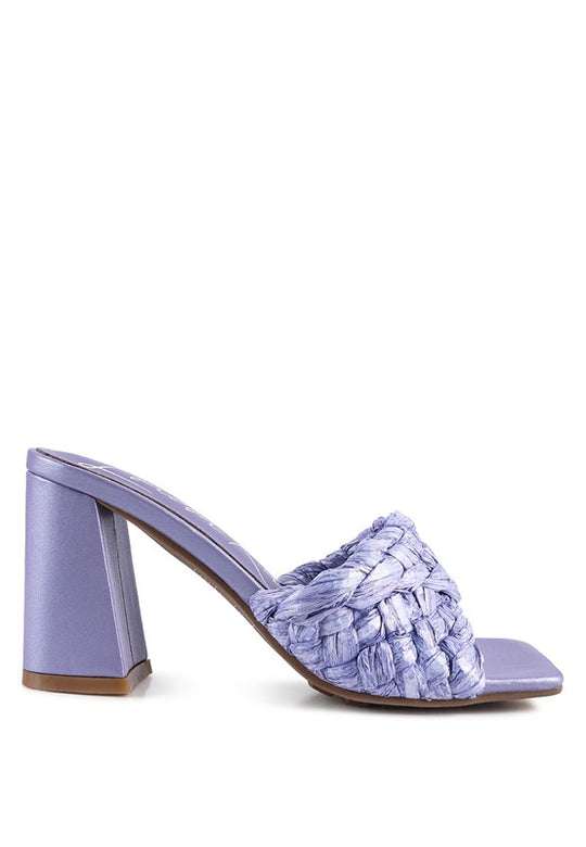 CHIC BRAIDED RAFFIA SANDAL - Klazzi Fashion Boutique