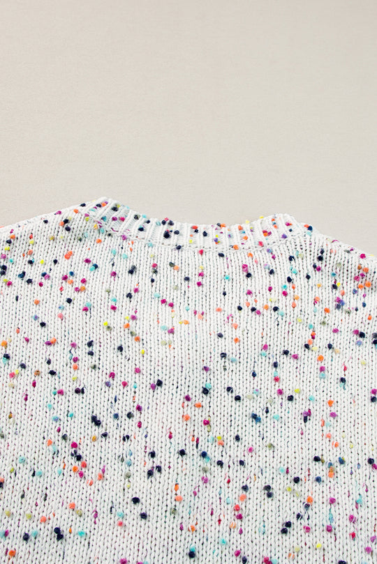 Multicolor Confetti Sweater Cardigan