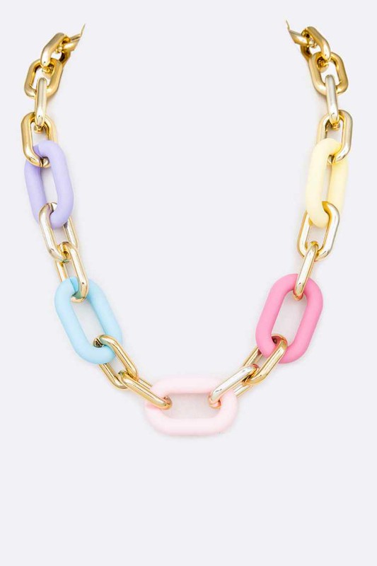 Jasmine Multicolor Chain Necklace