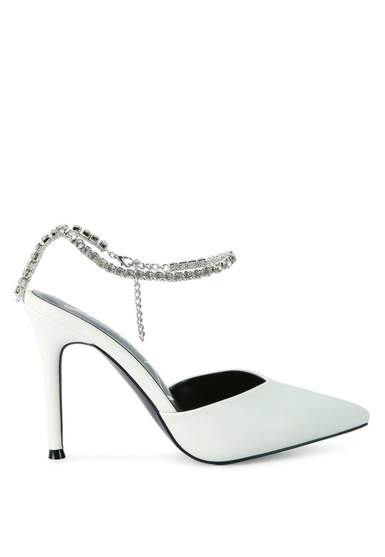 Joyce Rhinestone Mule Sandals - Klazzi Fashion Boutique