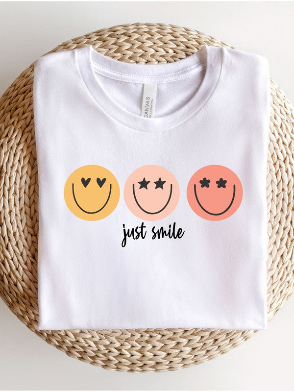 "Just Smile" Graphic T Shirt