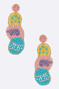 Iconic Easter Eggs Beaded Earrings