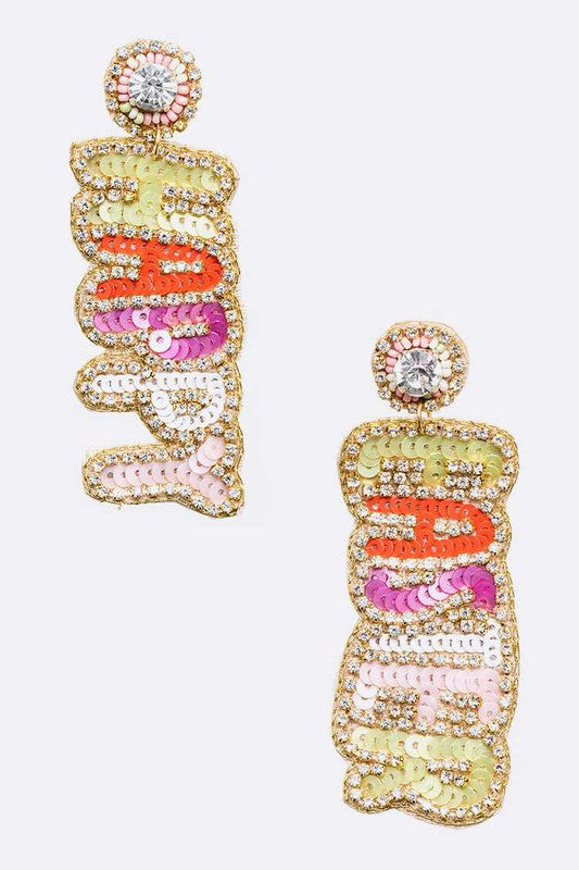 Iconic "HAPPY EASTER" Earrings