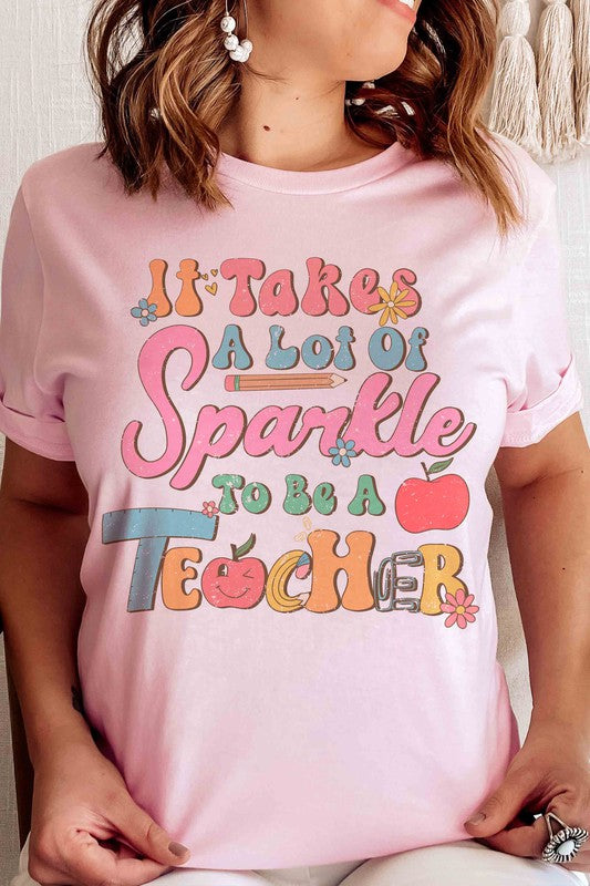 " A LOT OF SPARKLE" TEACHER TEE