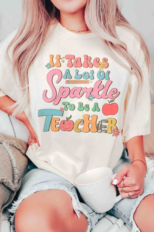 " A LOT OF SPARKLE" TEACHER TEE