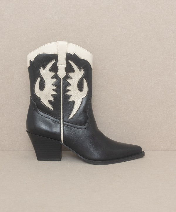 Houston Western Panel Cowboy Boot - Klazzi Fashion Boutique