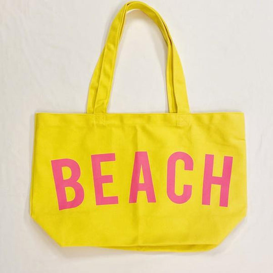 Bright Beach Canvas Tote Bags