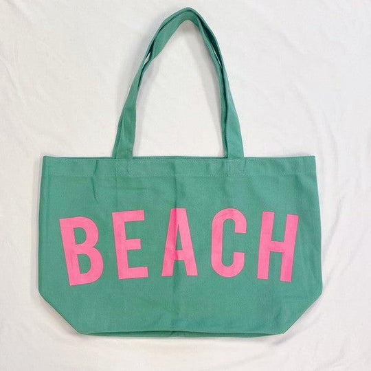 Bright Beach Canvas Tote Bags