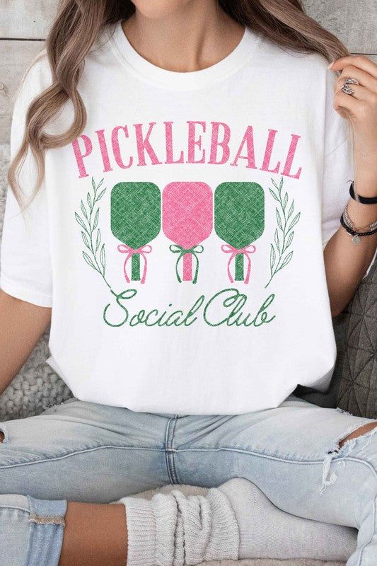 SASSY "PICKLEBALL SOCIAL CLUB" GRAPHIC TEE