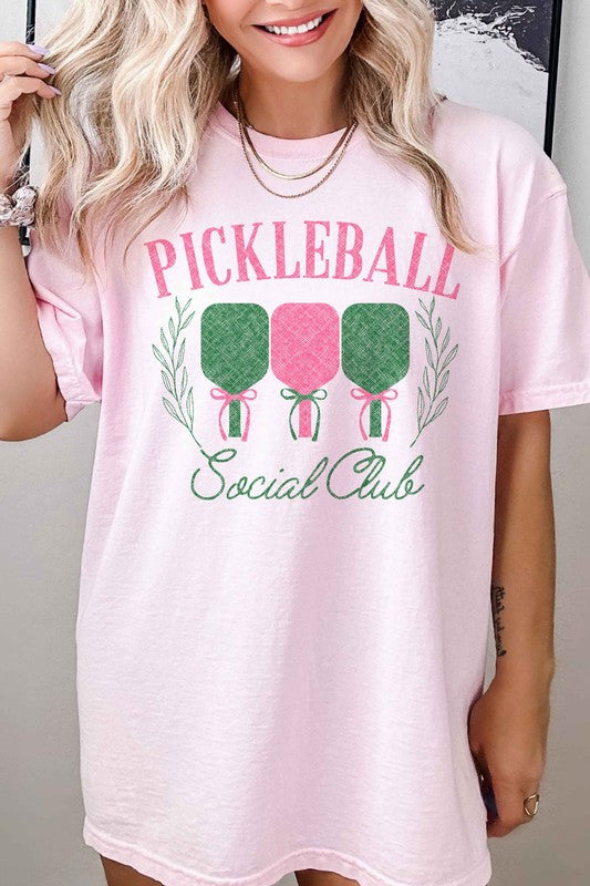 SASSY "PICKLEBALL SOCIAL CLUB" GRAPHIC TEE