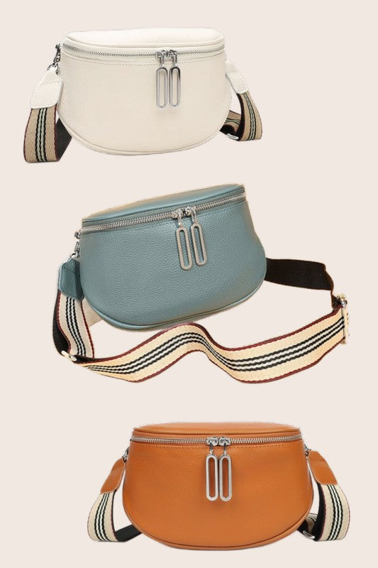 Jensyn Leather Sling Crossbody Bag