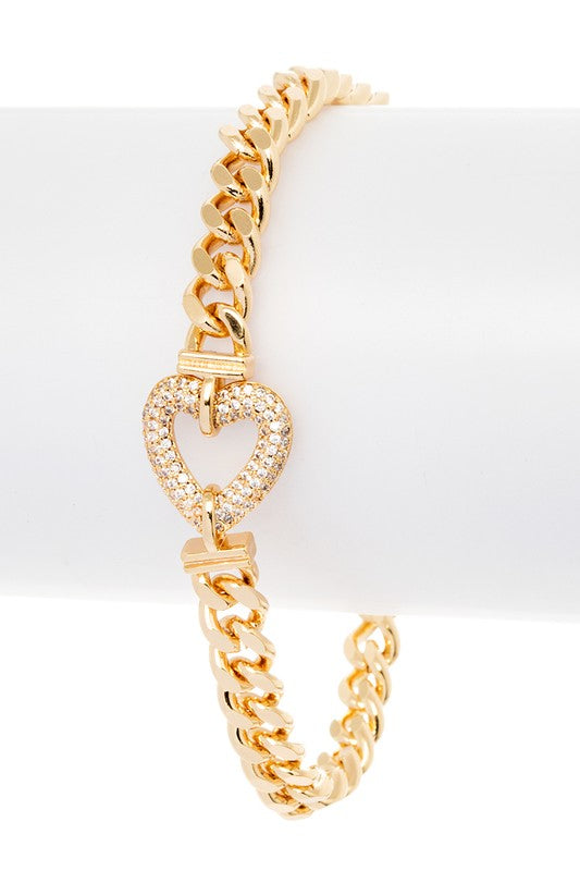  Heart Shape Chain Bracelet