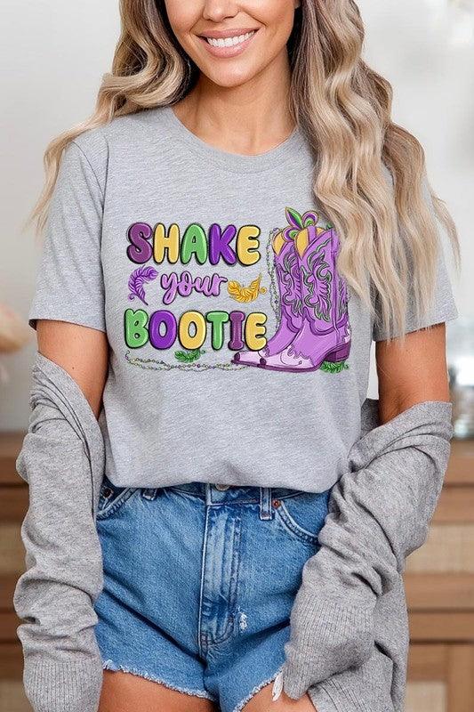 Shake Your Bootie Mardi Gras Graphic Shirt