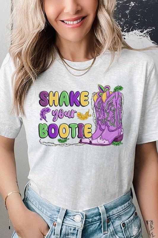 Shake Your Bootie Mardi Gras Graphic Shirt