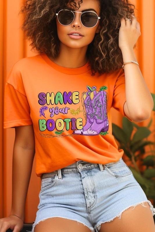 Shake Your Bootie Mardi Gras Graphic Shirt