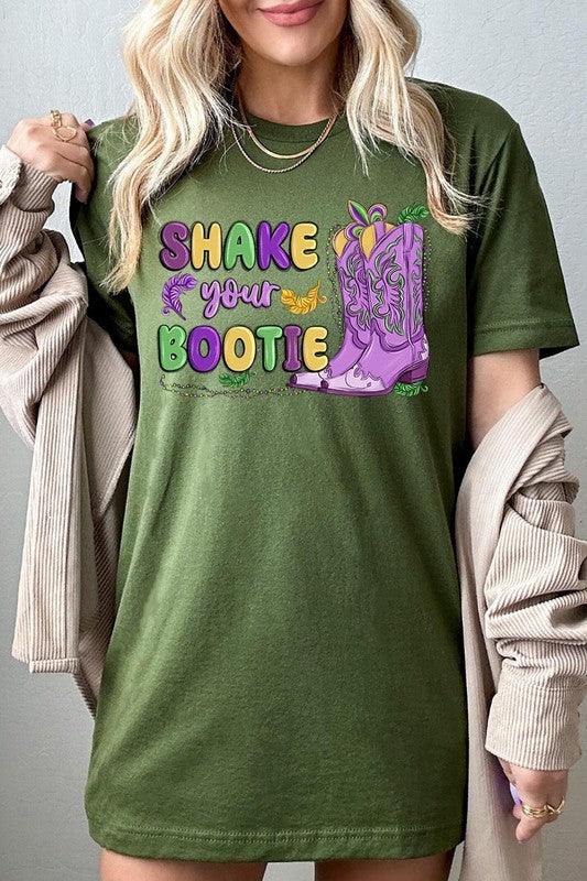 Shake Your Bootie Mardi Gras Graphic Shirt