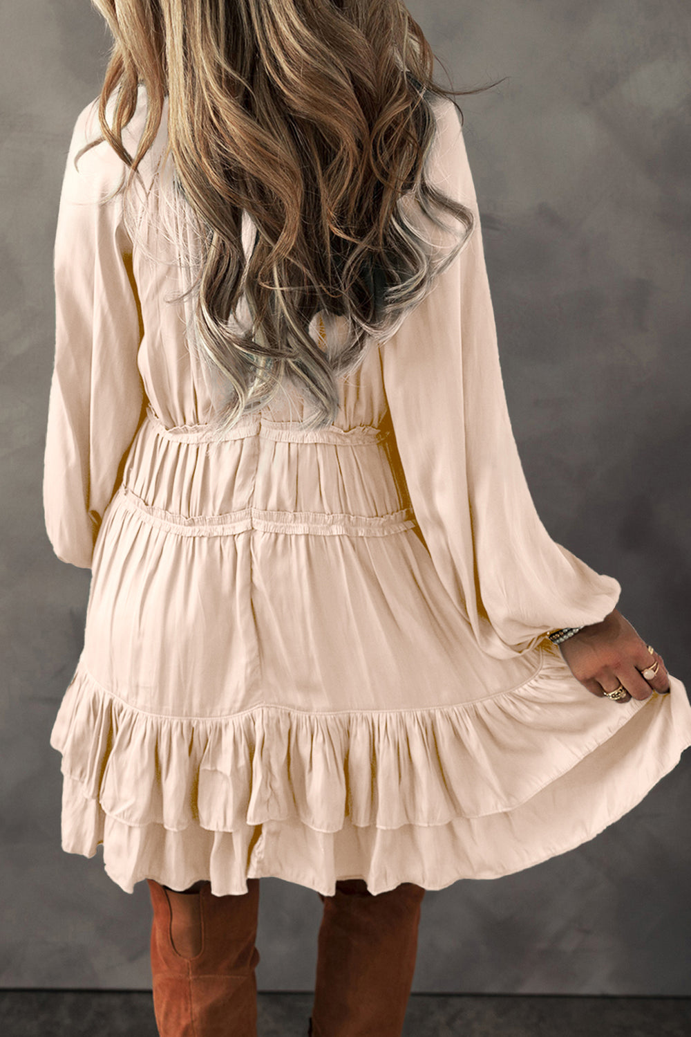 Lydia Ruffled Tiered Loose Mini Dress