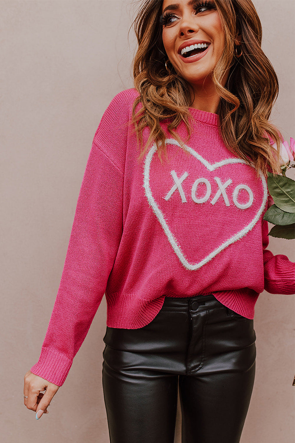 Knitted Heart XOXO Sweater