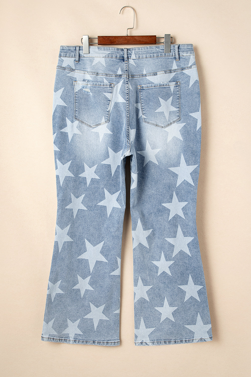 Destroyed All Over Stars Plus Size Denim