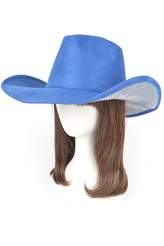 Rhinestone Suede Cowboy Hat