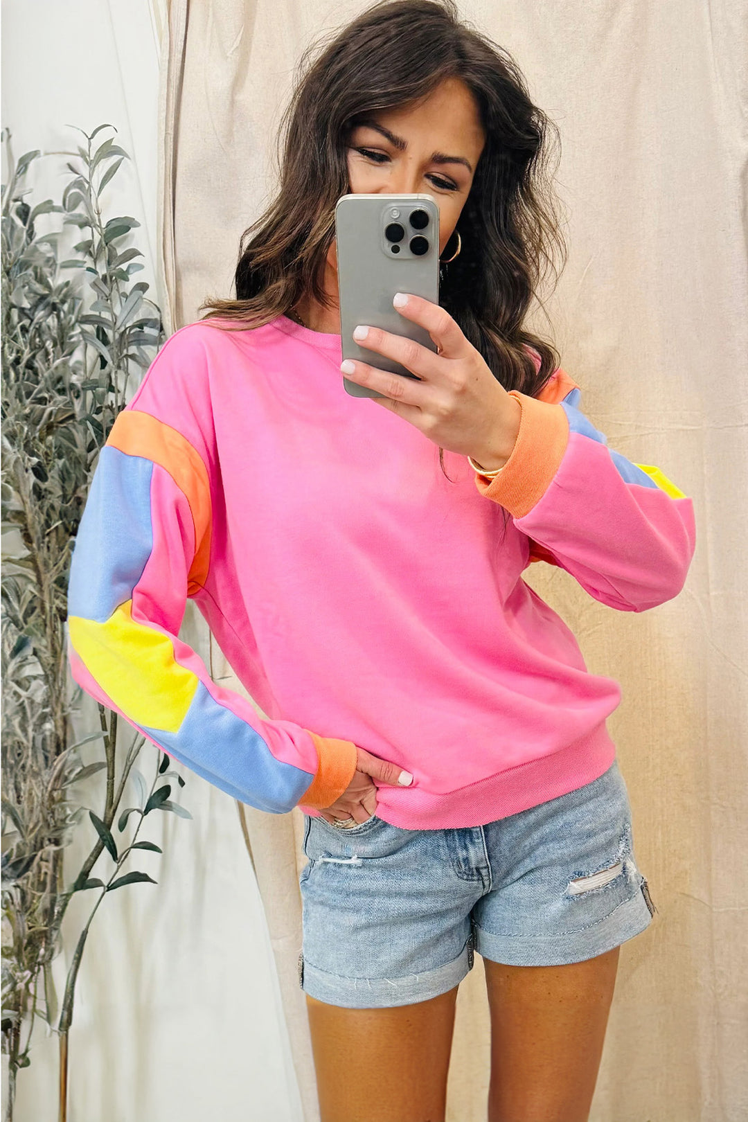 French Terry Multicolor Sweater