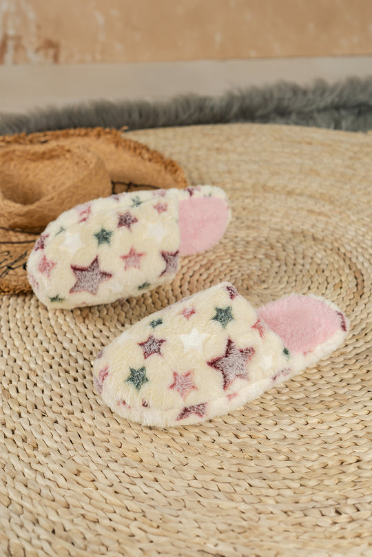  Stars Plush Home Slippers