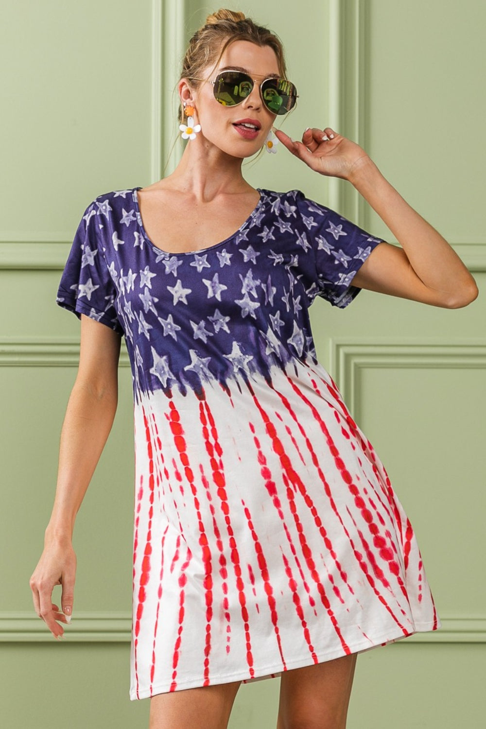  American Flag "Bibi" Dress