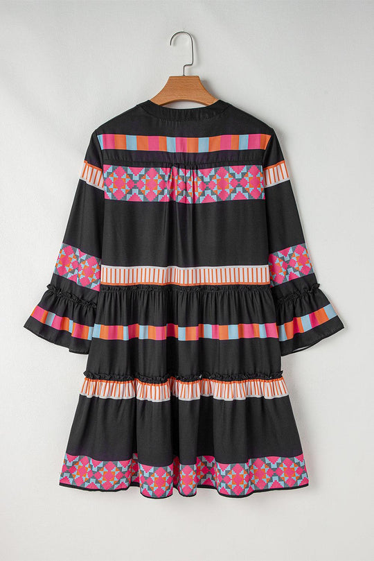 Toni Boho Ruffle Dress