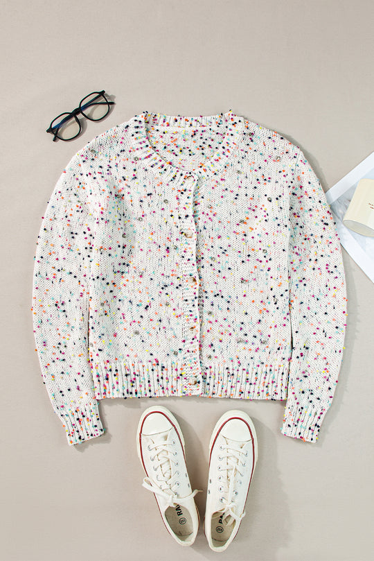 Multicolor Confetti Sweater Cardigan