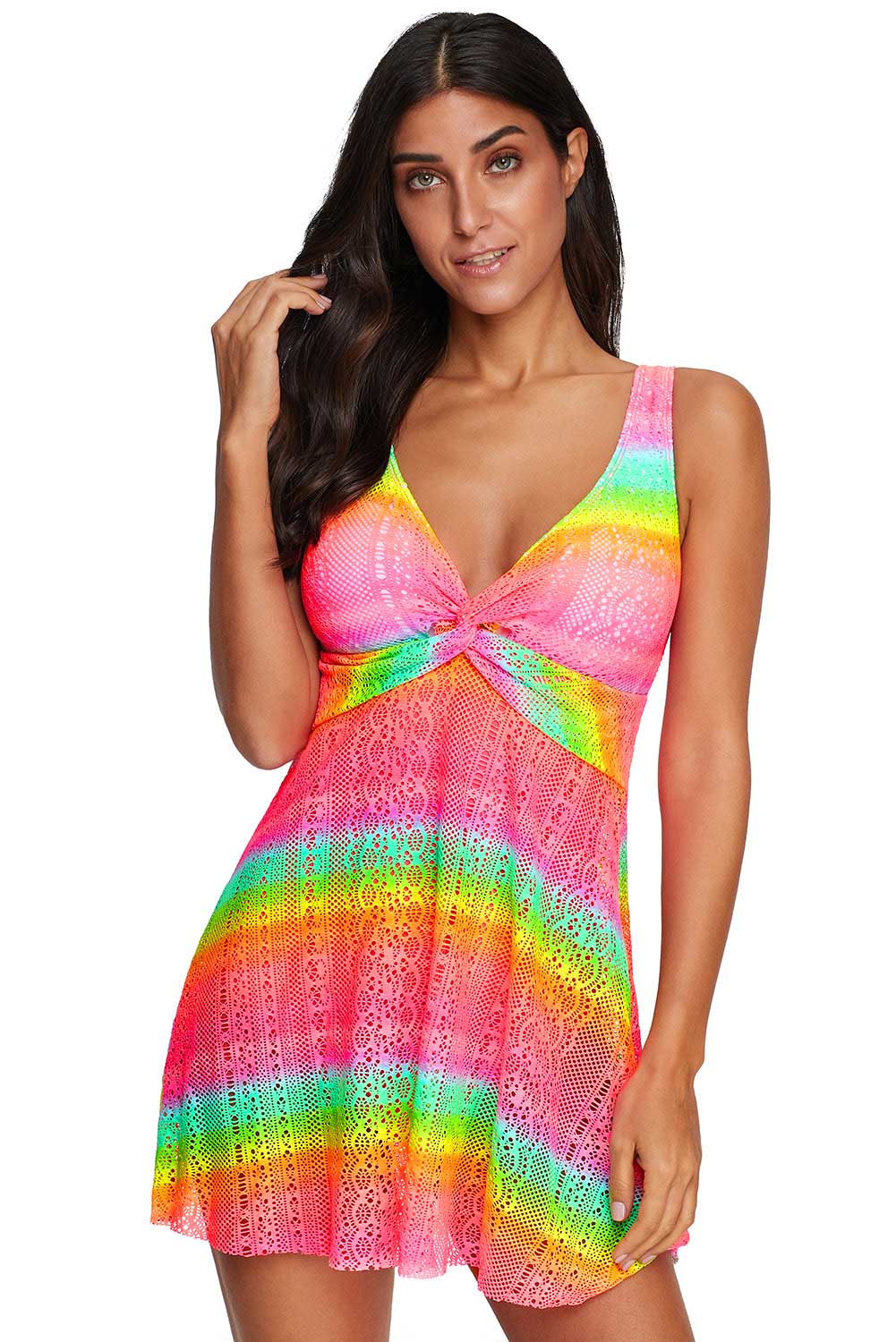 Twist Tankini Swim Dress