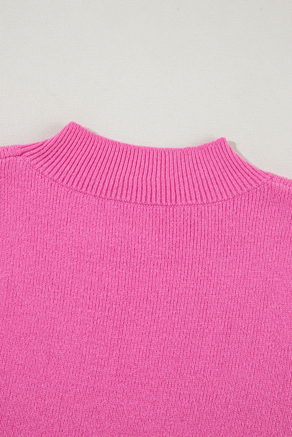 Pink Knit Multicolor Sweater Top