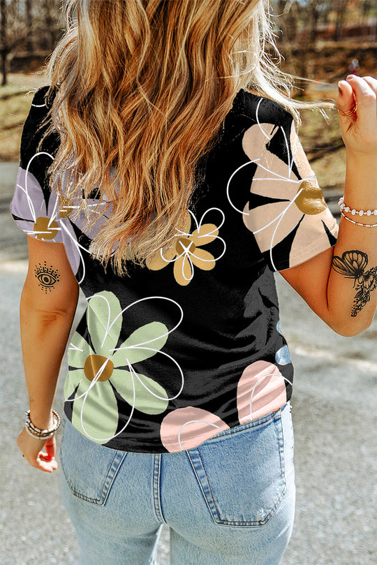 Daisy Flower Casual T Shirt