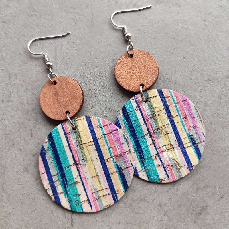 Wooden Dangle Fashion Earrings