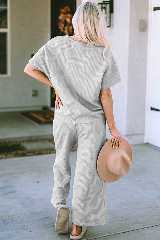 Debbie Loose Fit T Shirt and Drawstring Pants Set