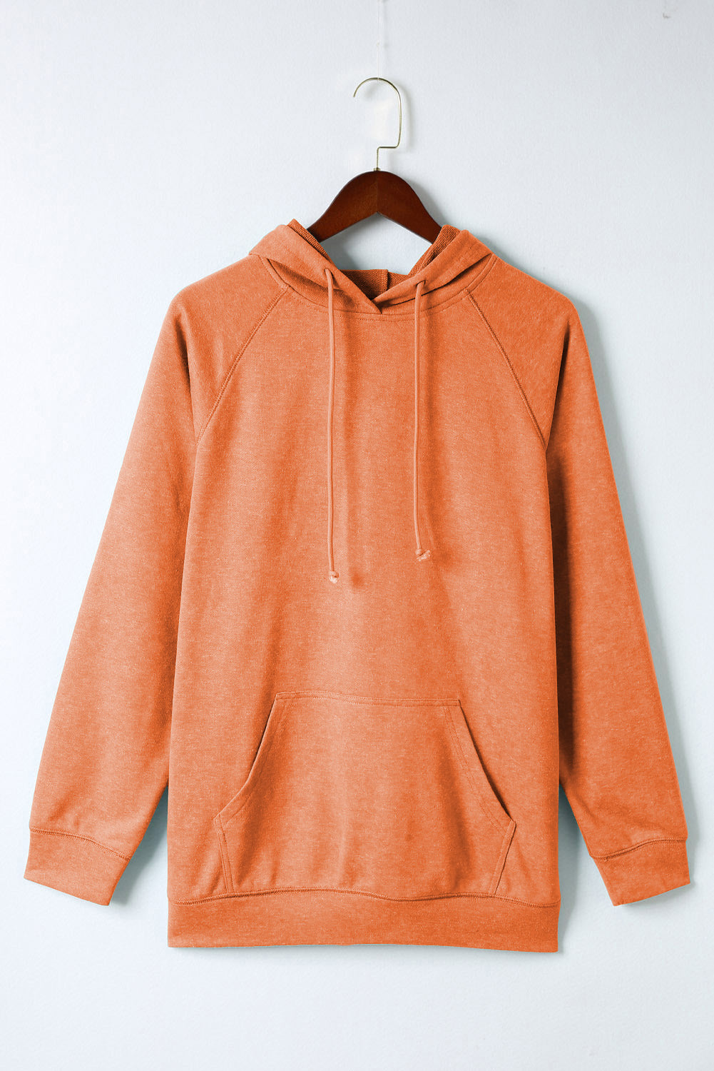 Drawstring Mineral Wash Pullover Hoodie