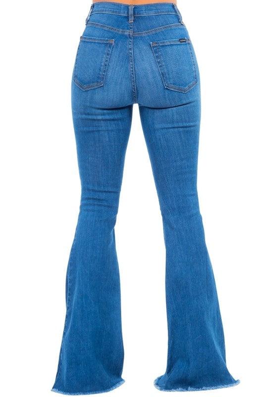 Heart Valentine Bell Bottom Jeans