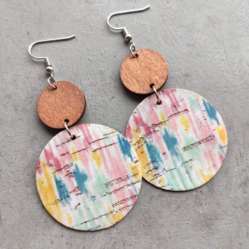 Wooden Dangle Fashion Earrings