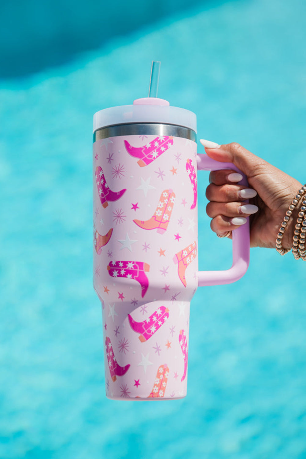 Western Pink Boots Tumbler 