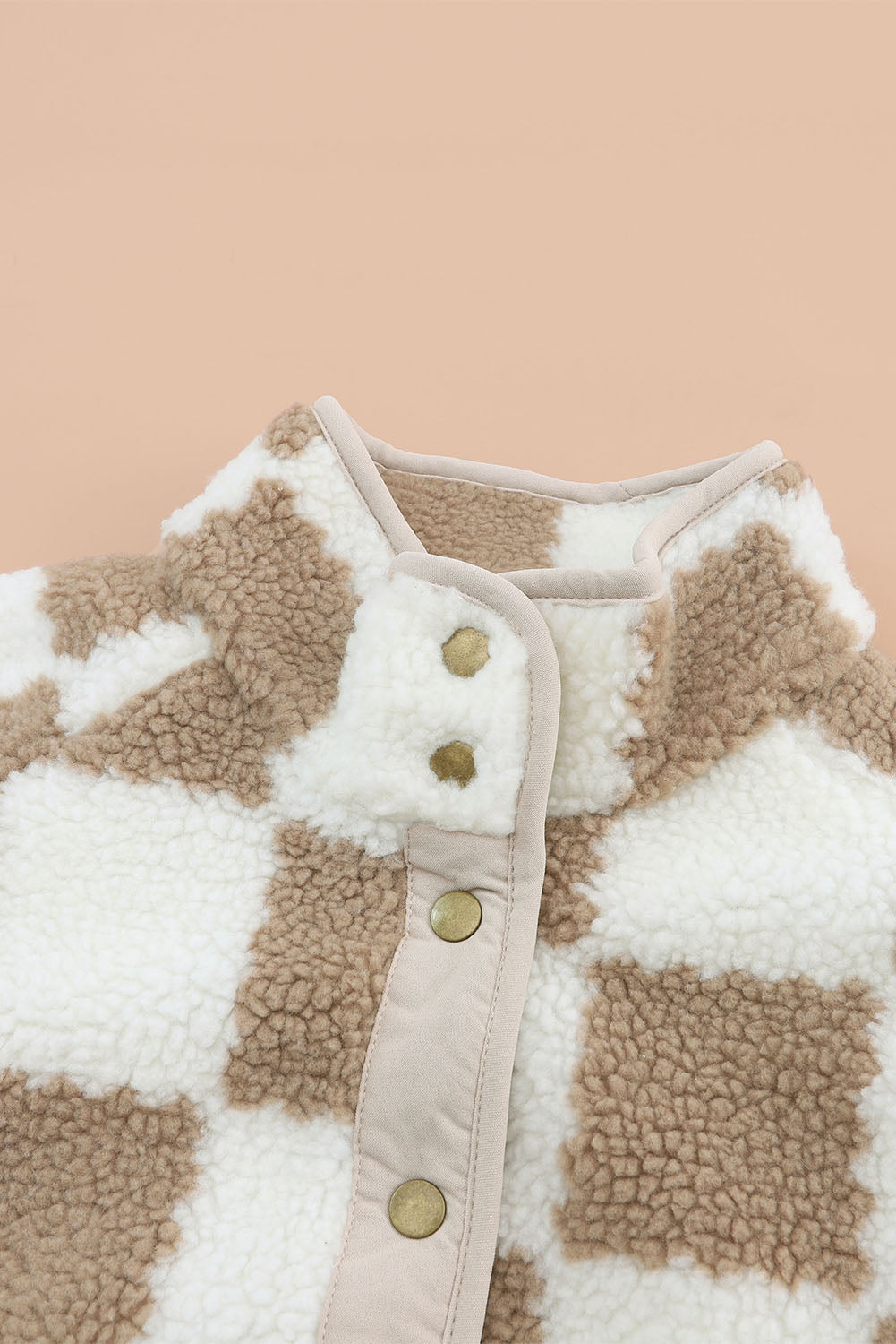 Checked Sherpa Women Jacket